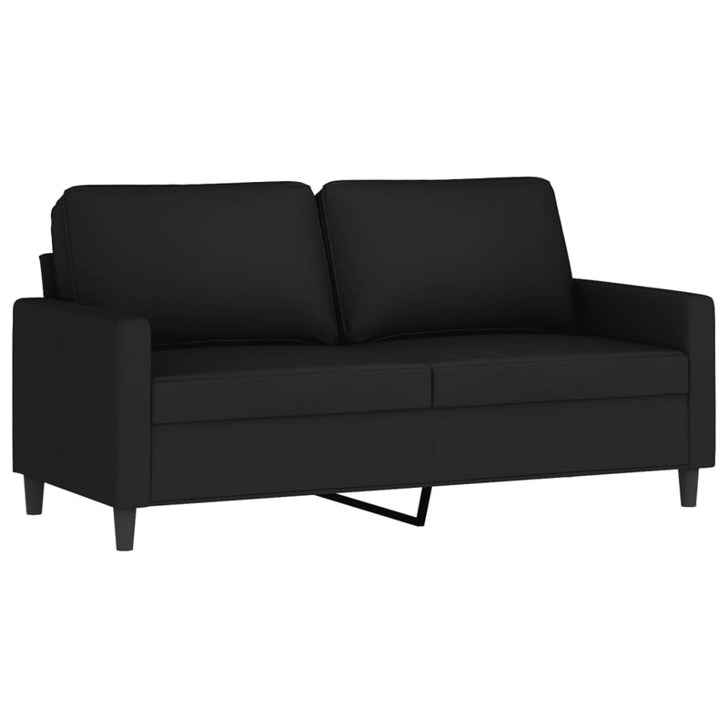 3 Piece Sofa Set with Cushions Black Velvet Payday Deals