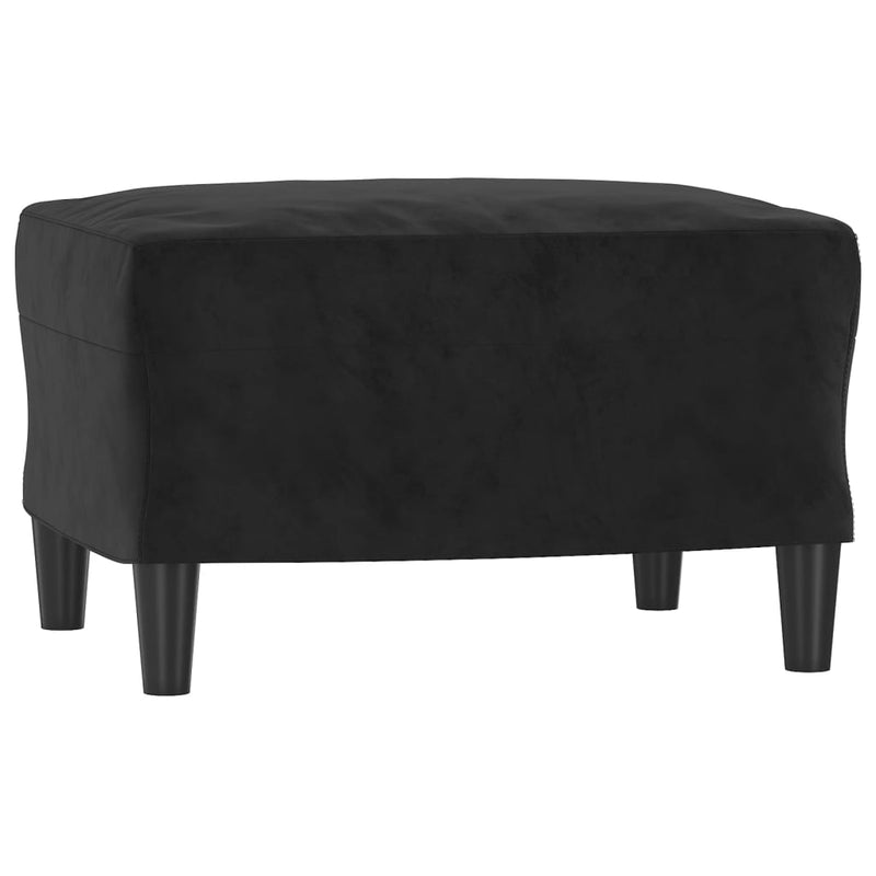 3 Piece Sofa Set with Cushions Black Velvet Payday Deals