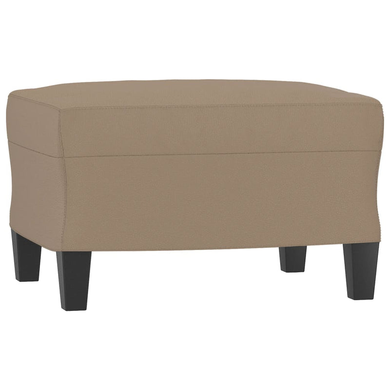 3 Piece Sofa Set with Cushions Cappuccino Faux Leather Payday Deals