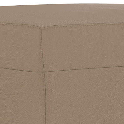 3 Piece Sofa Set with Cushions Cappuccino Faux Leather Payday Deals