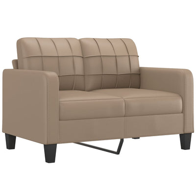 3 Piece Sofa Set with Cushions Cappuccino Faux Leather Payday Deals