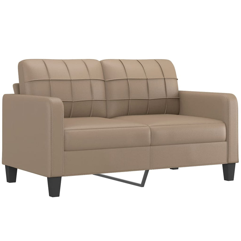 3 Piece Sofa Set with Cushions Cappuccino Faux Leather Payday Deals
