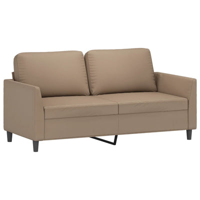 3 Piece Sofa Set with Cushions Cappuccino Faux Leather Payday Deals