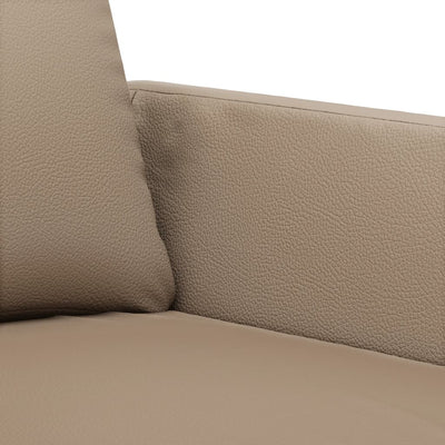 3 Piece Sofa Set with Cushions Cappuccino Faux Leather Payday Deals