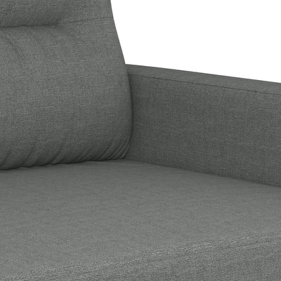 3 Piece Sofa Set with Cushions Dark Grey Fabric Payday Deals