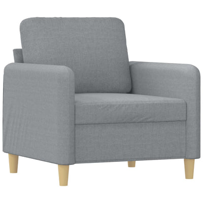 3 Piece Sofa Set with Cushions Light Grey Fabric Payday Deals