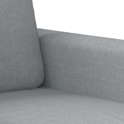3 Piece Sofa Set with Cushions Light Grey Fabric Payday Deals
