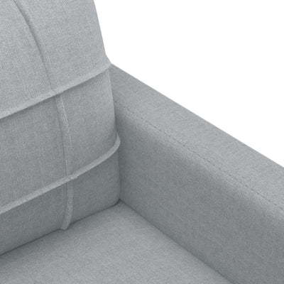 3 Piece Sofa Set with Cushions Light Grey Fabric Payday Deals