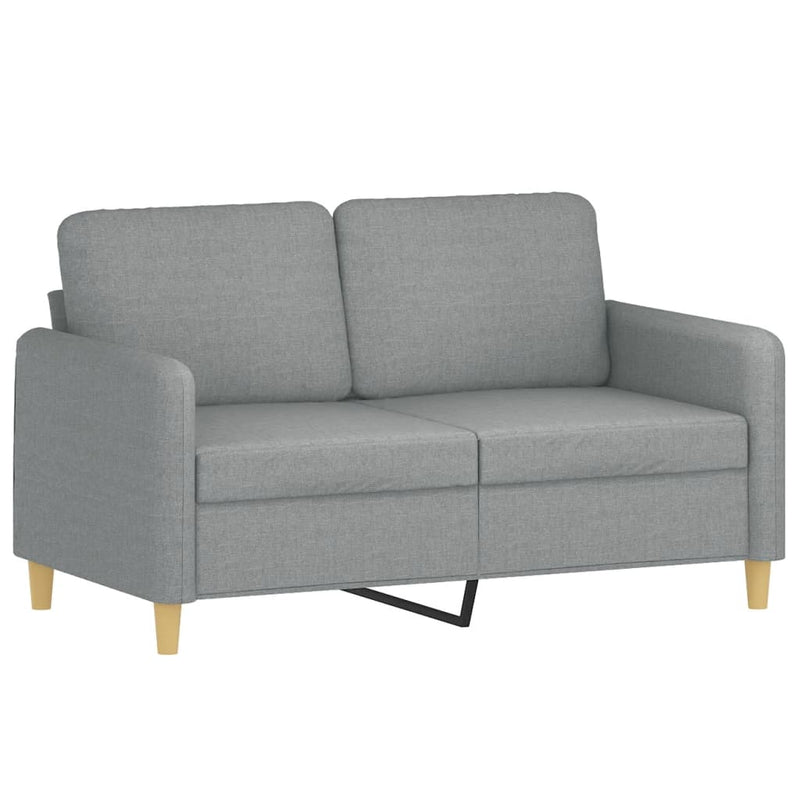 3 Piece Sofa Set with Cushions Light Grey Fabric Payday Deals