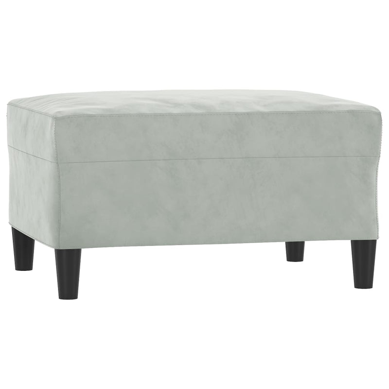 3 Piece Sofa Set with Cushions Light Grey Velvet Payday Deals