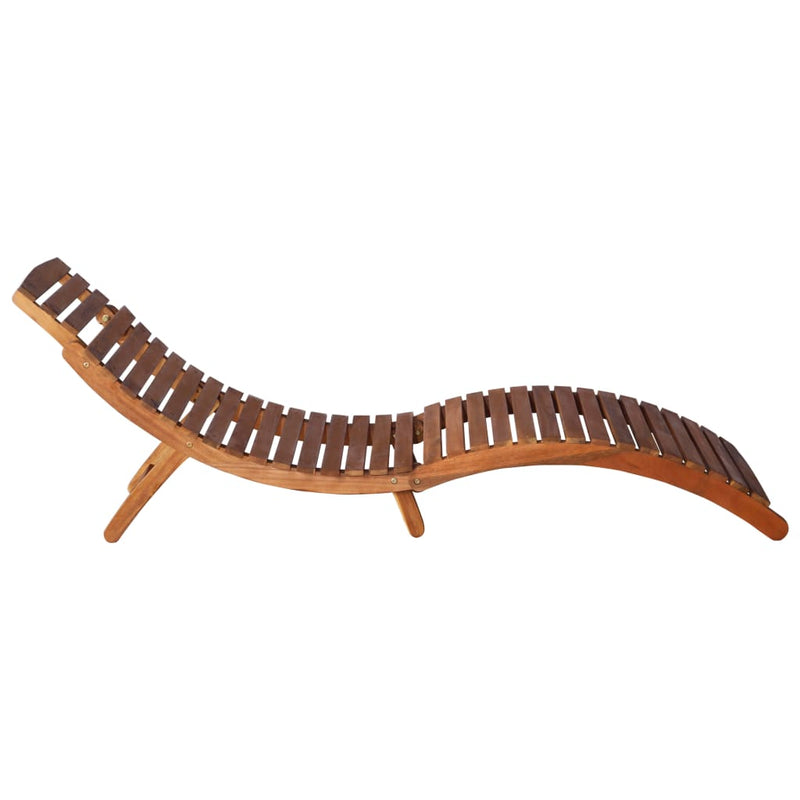 3 Piece Sunlounger with Tea Table Solid Wood Acacia Payday Deals