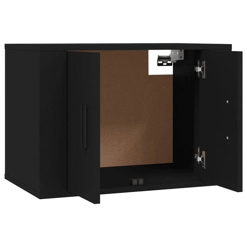 3 Piece TV Cabinet Set Black Engineered Wood Payday Deals