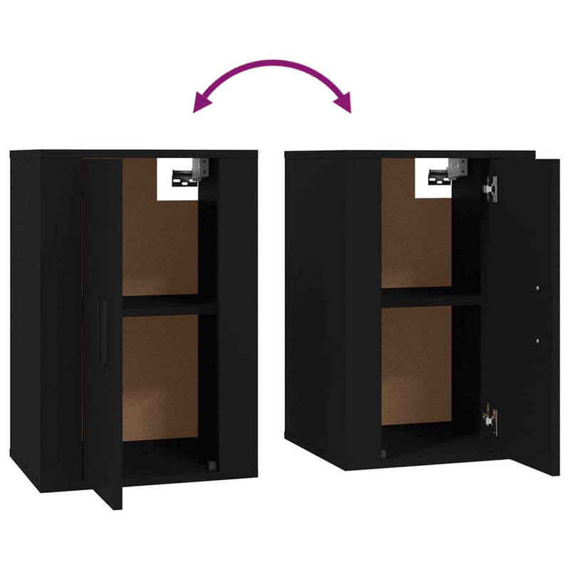 3 Piece TV Cabinet Set Black Engineered Wood Payday Deals