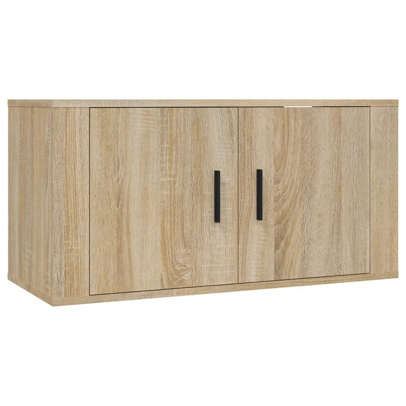3 Piece TV Cabinet Set Sonoma Oak Engineered Wood Payday Deals
