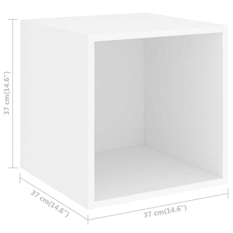 3 Piece TV Cabinet Set White Engineered Wood Payday Deals