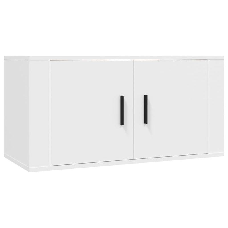 3 Piece TV Cabinet Set White Engineered Wood Payday Deals