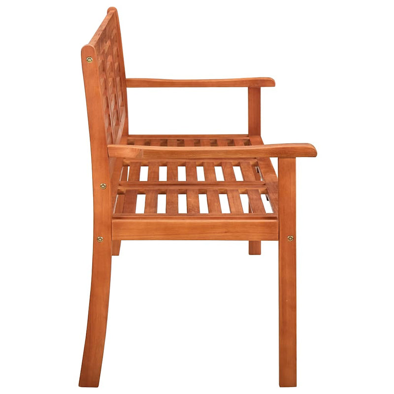 3-Seater Garden Bench with Cushion 150 cm Solid Eucalyptus Wood Payday Deals