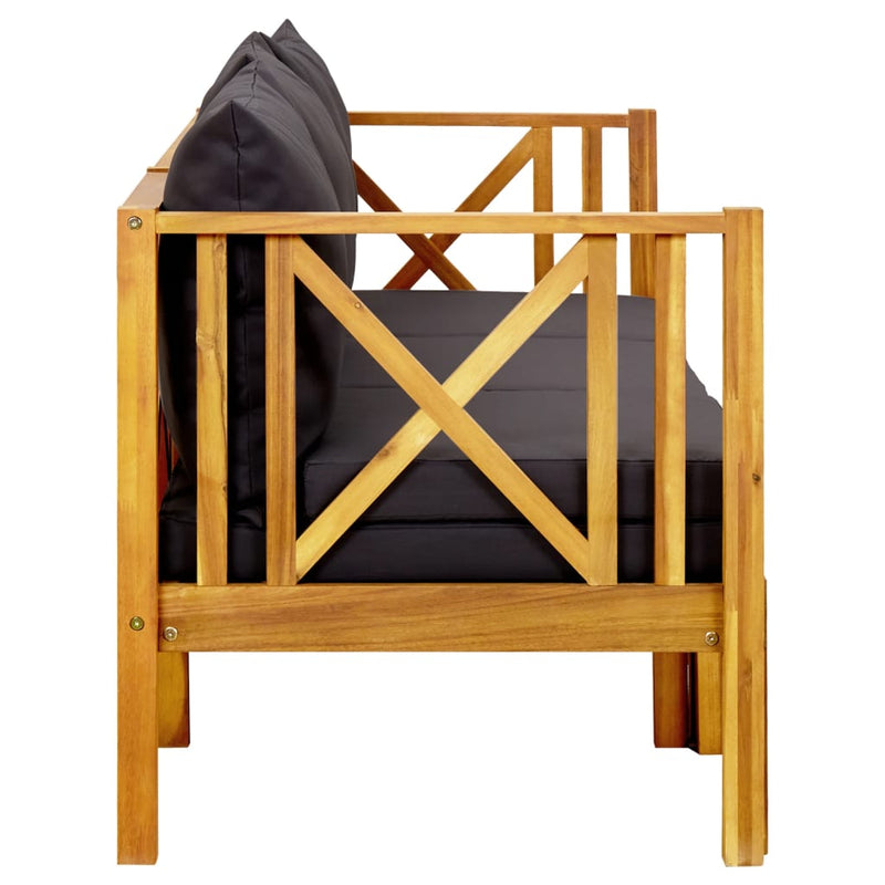 3-Seater Garden Bench with Cushions 179 cm Solid Acacia Wood Payday Deals