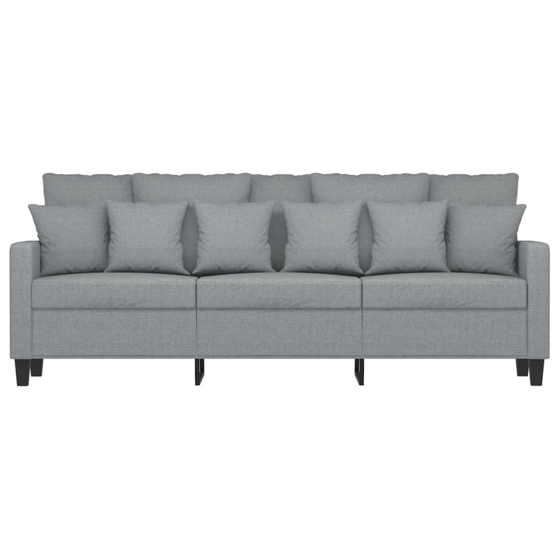 3-Seater Sofa Light Grey 180 cm Fabric Payday Deals
