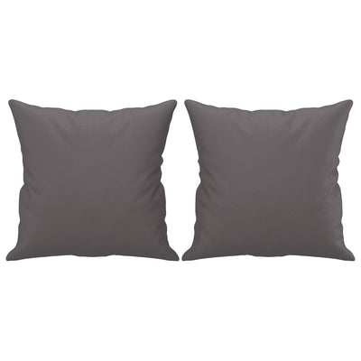 3-Seater Sofa with Throw Pillows Grey 180 cm Faux Leather Payday Deals