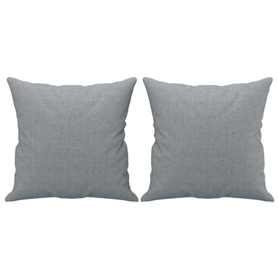 3-Seater Sofa with Throw Pillows Light Grey 180 cm Fabric Payday Deals