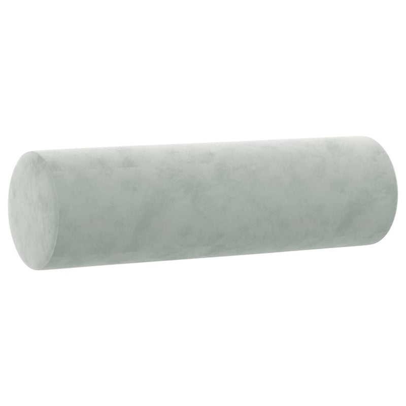 3-Seater Sofa with Throw Pillows Light Grey 180 cm Velvet Payday Deals