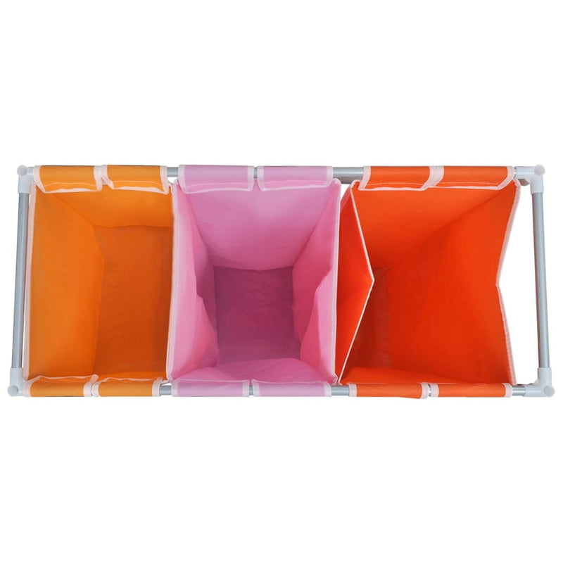 3-Section Laundry Sorter Hampers 2 pcs with a Washing Bin Payday Deals