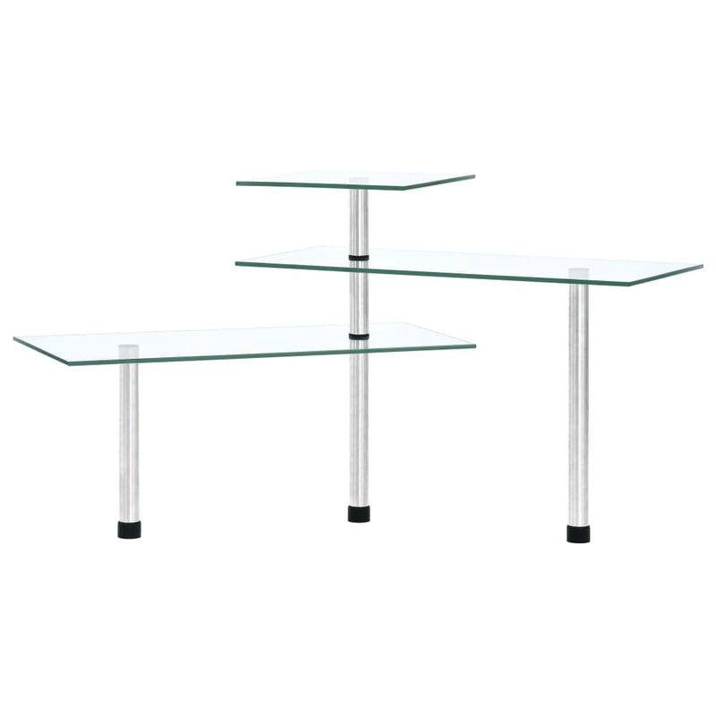 3-Tier Corner Kitchen Shelf Tempered Glass Payday Deals