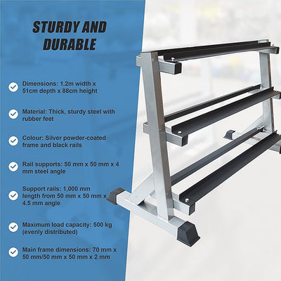 3 Tier Dumbbell Rack for Dumbbell Weights Storage Payday Deals