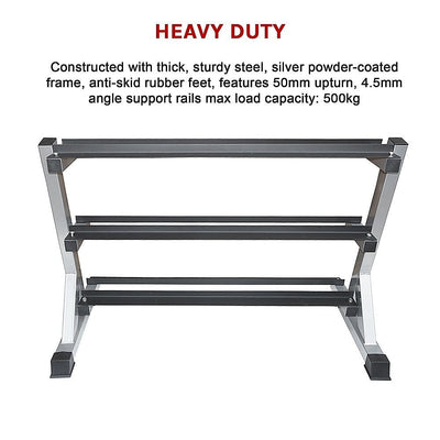 3 Tier Dumbbell Rack for Dumbbell Weights Storage Payday Deals