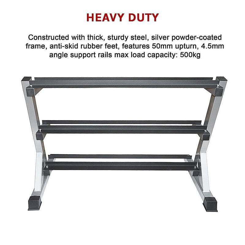 3 Tier Dumbbell Rack for Dumbbell Weights Storage Payday Deals