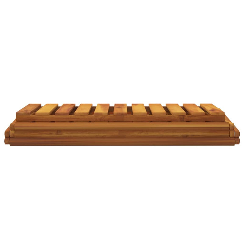 3-Tier Folding Shelf Brown 70x31x63 cm Solid Wood Acacia Payday Deals
