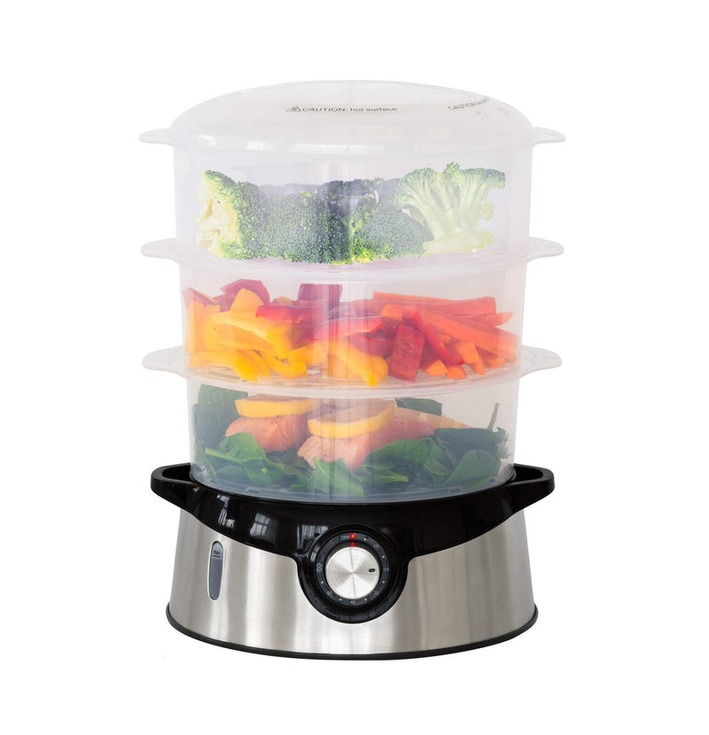 3 Tier Food Steamer with Stainless Steel Base Payday Deals