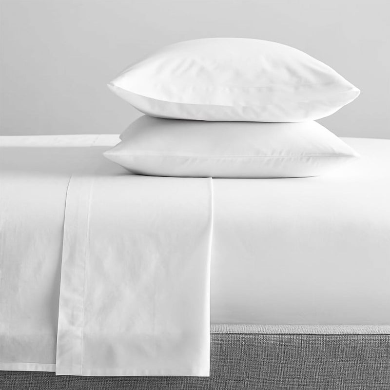 300 Thread Count 100 % Organic Cotton White Sheet Sets by Renee Taylor King Single Payday Deals