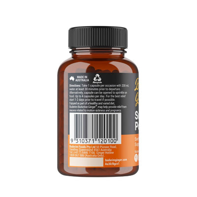 Buderim Ginger Bioactive Ginger Plus Super Powder Capsules Jar of 30