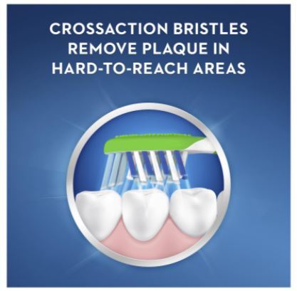 Oral B Cross Action Pro-Health 8+ Years Toothbrush for Kids Standard Tooth Brush