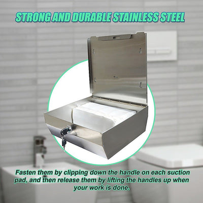 304 Stainless Steel Hand Paper Towel Dispenser Holder Toilet Heavy Duty Payday Deals