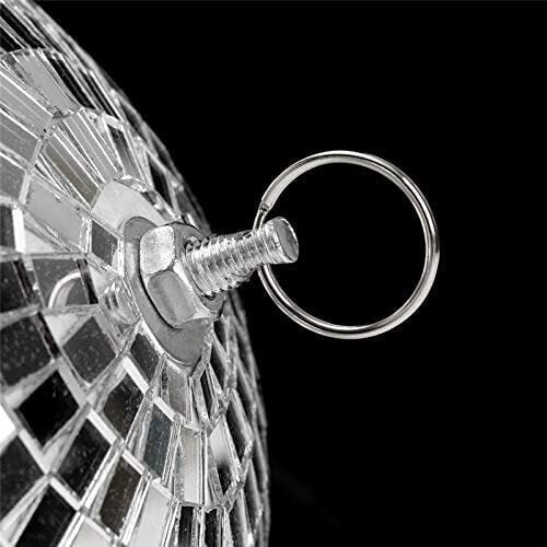 30cm Disco Mirror Ball DJ Light Shiny Silver Dance Party Stage Lighting Eve Payday Deals