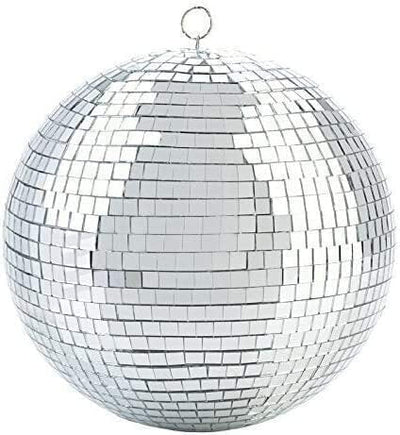 30cm Disco Mirror Ball DJ Light Shiny Silver Dance Party Stage Lighting Eve Payday Deals