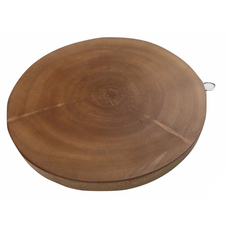 30cm Hard Wood Hygienic Round Cutting Wooden Chopping Board Natural Kitchen Payday Deals