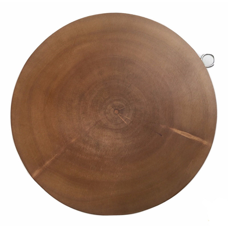 30cm Hard Wood Hygienic Round Cutting Wooden Chopping Board Natural Kitchen Payday Deals