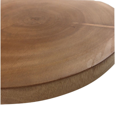 30cm Hard Wood Hygienic Round Cutting Wooden Chopping Board Natural Kitchen Payday Deals