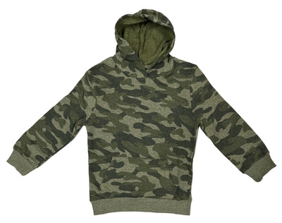 Code Zero Boys Hoodie Jumper Winter Warm Fleece - Khaki Camouflage Camo