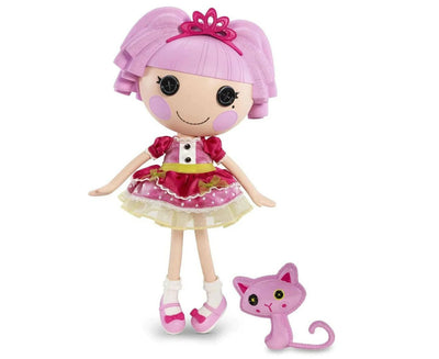 Lalaloopsy Doll Jewel Sparkles w/ Pet Persian Cat 13 in Princess Doll Sew Cute