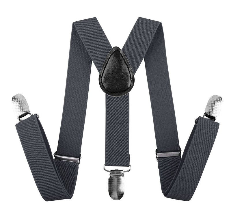 35mm WIDE SUSPENDERS Mens Adjustable Braces Clip On Trouser Elastic Y-Back - Black Payday Deals