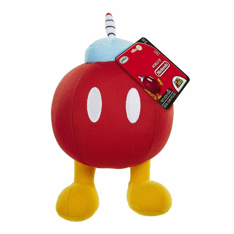 NEW MARIO WORLD OF NINTENDO RED BOMB-OMB 7.5" PLUSH TOY