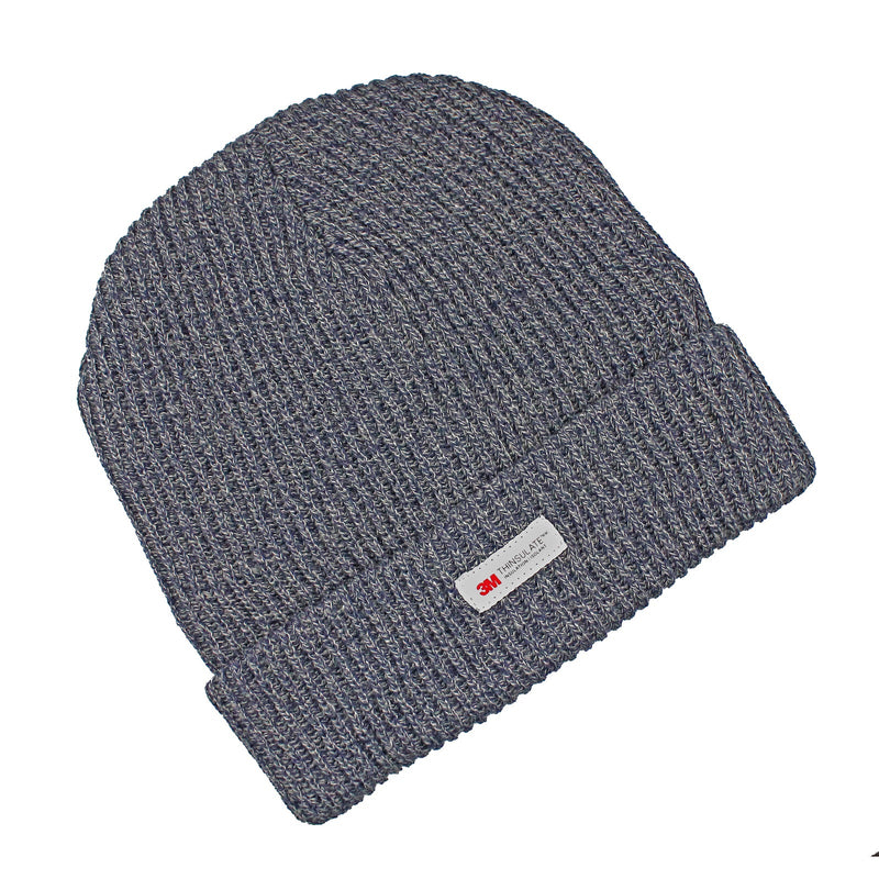 3M Thinsulate Beanie Hat Warm Winter Cap Pull On Thermal Snow in Navy Marle Payday Deals