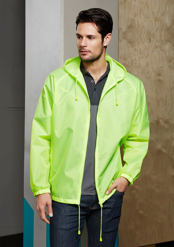 3pc Set Adult Spray Jacket Outdoor Rain Hi Vis Poncho Waterproof - Fluoro Lime Payday Deals