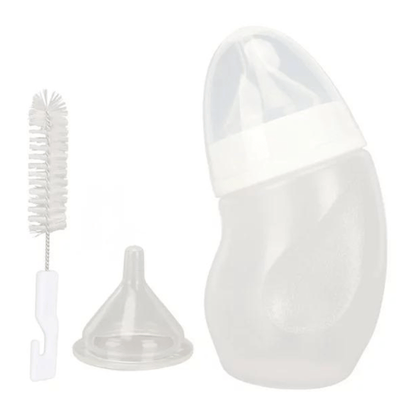 3pcs Pet Nursing Bottle Kit Curved Bottle Body For Newborn Puppies & Kittens Dog Cat