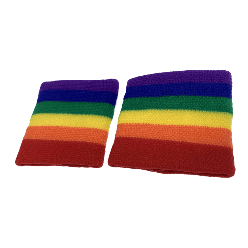 3pcs Set LGBT Rainbow Stripe Tie + Scarf + Wristbands Gay Pride Lesbian Party Payday Deals